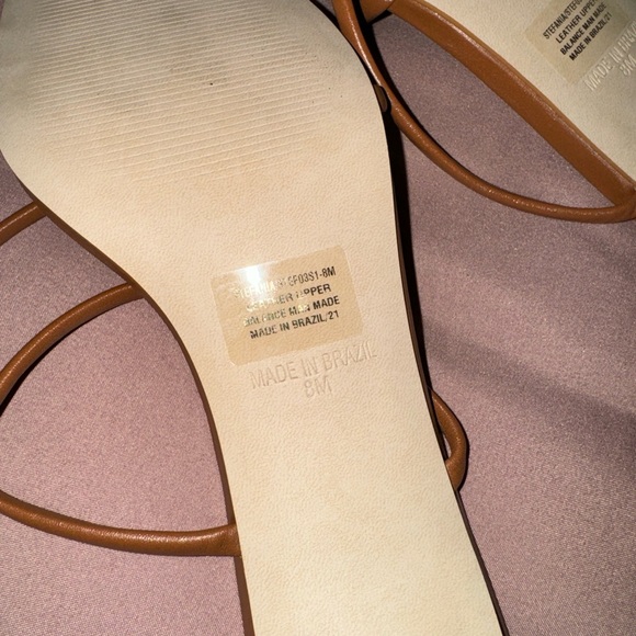 Steve Madden Brown Strappy Heels - Picture 5 of 5